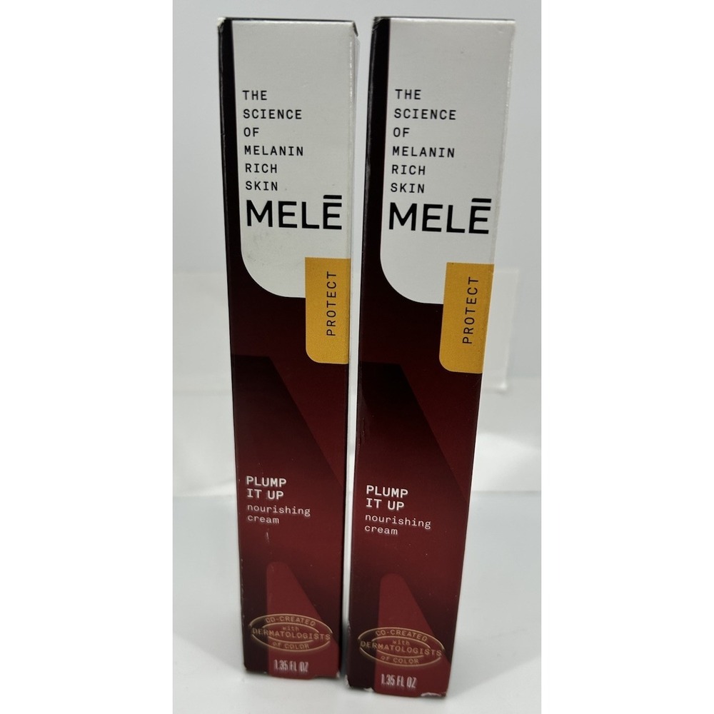 2 Mele Plump It Up Nourishing Facial Cream For Melanin Rich Skin‎ 1.35oz NEW